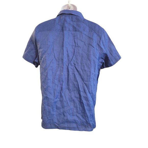 Tenth & Ocean Men's Short Sleeve Shirt Size Large Blue - Picture 5 of 5